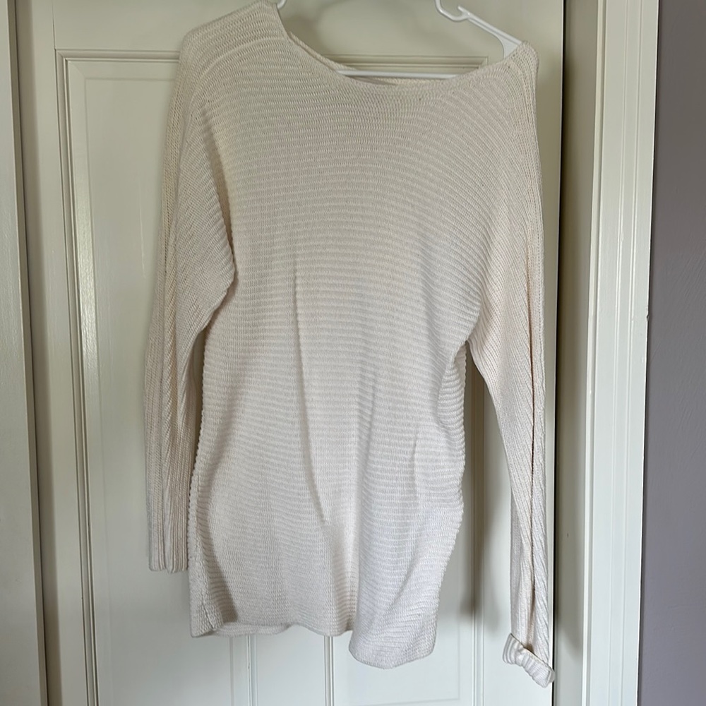 Loft White Tunic Sweater